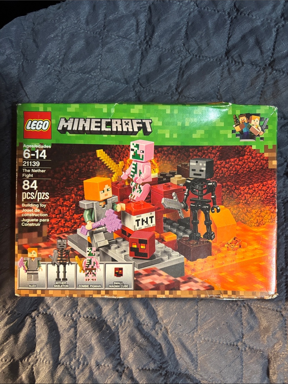 LEGO Minecraft The Nether Fight - Pink & Orange Building Toy